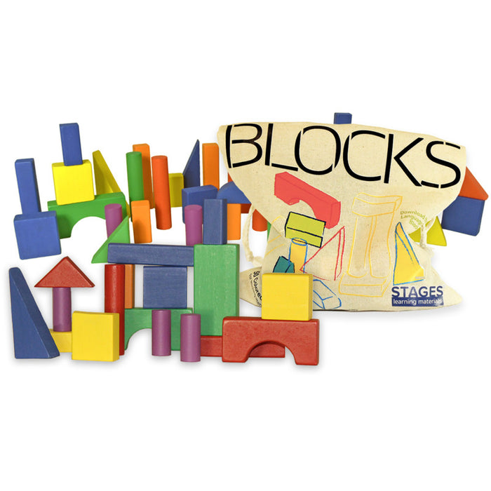 Stages Learning Materials SLM510 Sensory Builder Blocks, Set of 50
