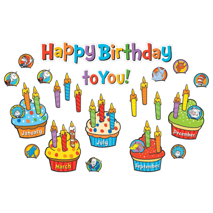 Eureka EU-847050 Dr. Seuss&trade; Birthday Mini Bulletin Board Set