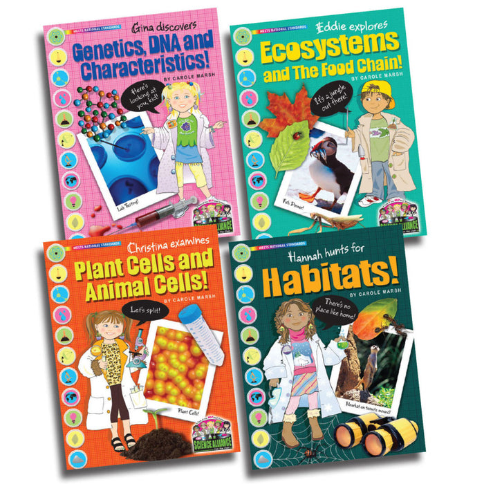 Gallopade GALSPSAPLIFEKS Science Alliance&trade; Life Science, Set of 4