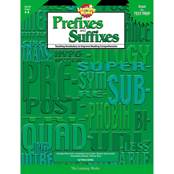 Creative Teaching Press LW-437 Prefixes and Suffixes Book