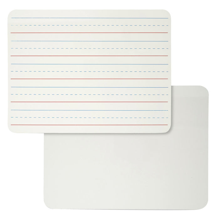 Charles Leonard CHL35120 Dry Erase Board, Two-Sided Lined/Plain, 9" x 12"