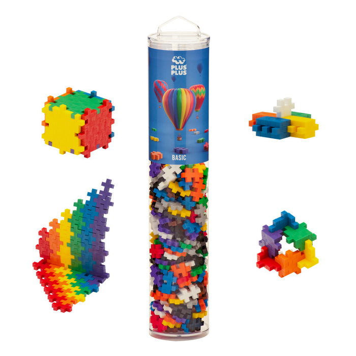 Plus-Plus PLL05030 Building Blocks 240-Piece Tube, Basic Colors