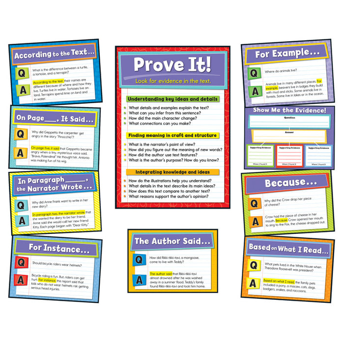 Carson Dellosa Education CD-110290 Evidence-Based Reading and Writing Bulletin Board Set