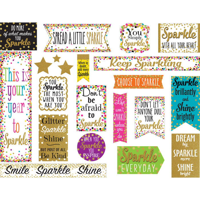 Teacher Created Resources TCR8962 Confetti Sparkle and Shine Mini Bulletin Board Set