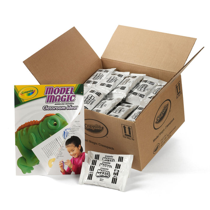 Crayola BIN236001 Model Magic Modeling Compound Classpack, White, 1 oz, Pack of 75