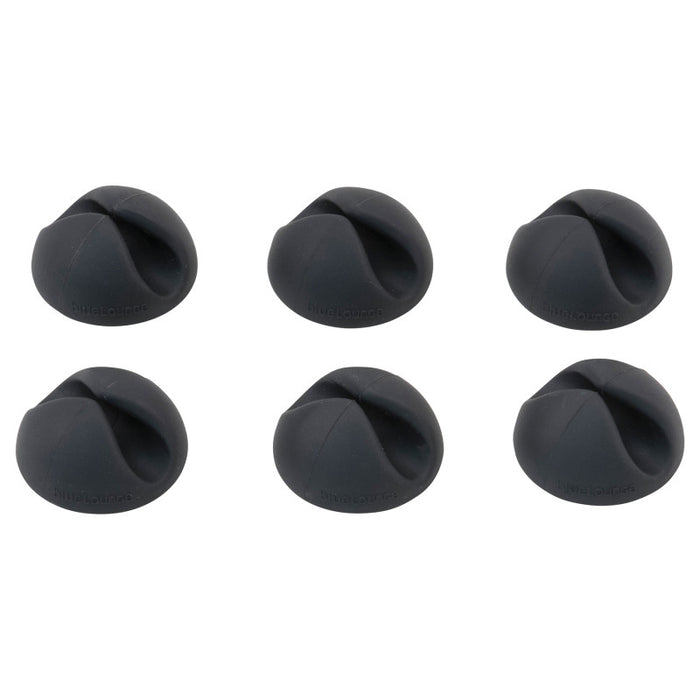 Bluelounge AVTBLUCDBL Cabledrops Cord Management, Black, Pack of 6