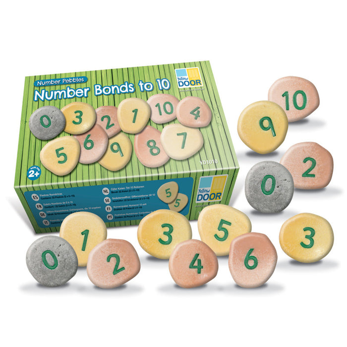 Yellow Door YUS1010 Number Pebbles, Set of 22