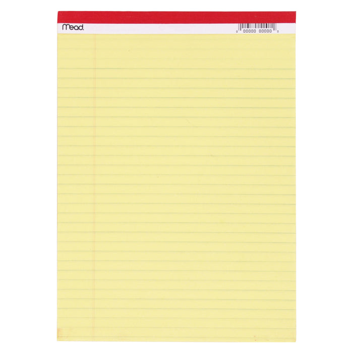 Mead MEA59610 Standard Legal Pad, 8-1/2" x 11-3/4", 50 Sheets
