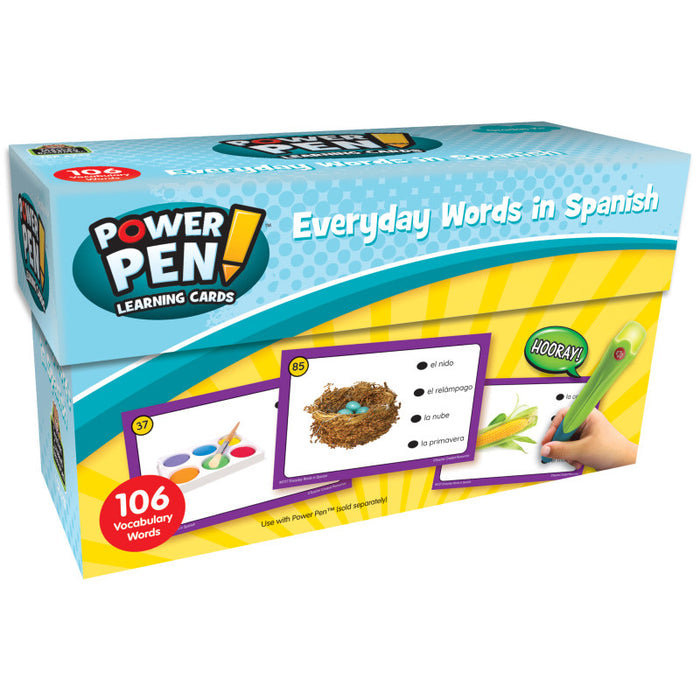 Teacher Created Resources TCR6727 Power Pen Learning Cards: Everyday Words in Spanish