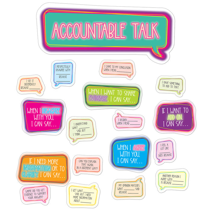 Carson Dellosa Education CD-110548 Accountable Talk Bulletin Board Set