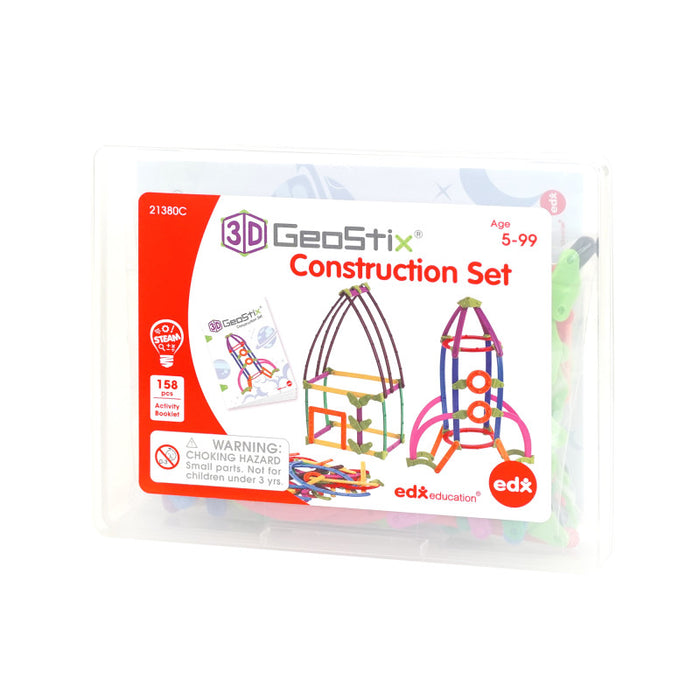 edxeducation CTU21380 GeoStix 3D Construction Set