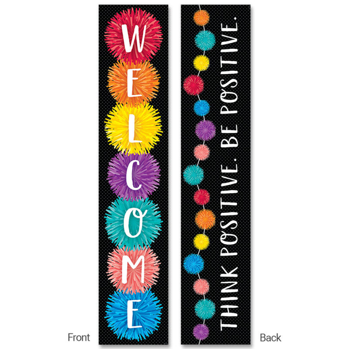 Creative Teaching Press CTP8670 Pom-Poms Welcome Banner (2-sided)
