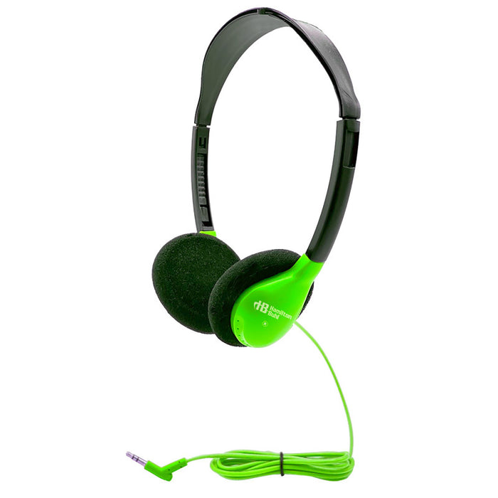 HamiltonBuhl HECHA2GRN Personal On-Ear Stereo Headphone, Green