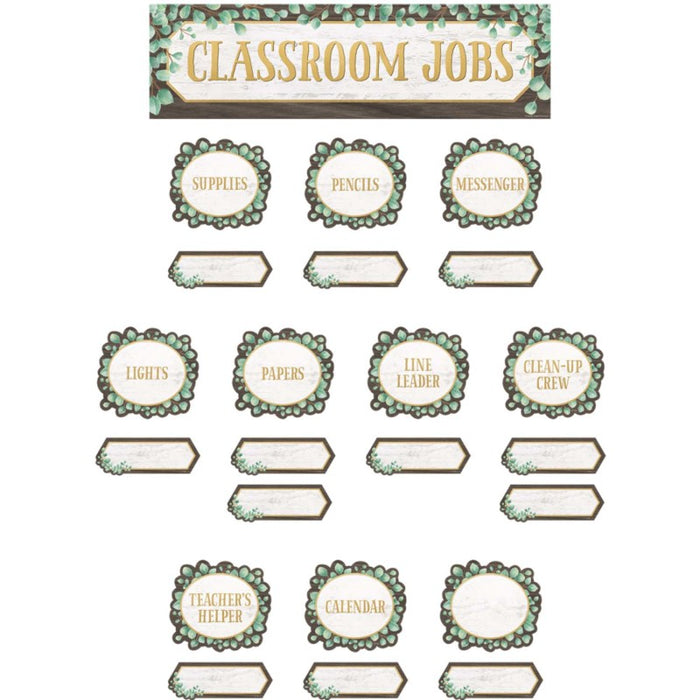 Teacher Created Resources TCR8453 Eucalyptus Classroom Jobs Mini Bulletin Board Set