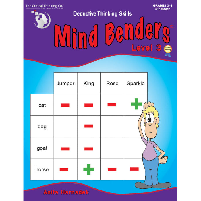 The Critical Thinking Co. CTB01333BBP Mind Benders Level 3, Grades 3-6