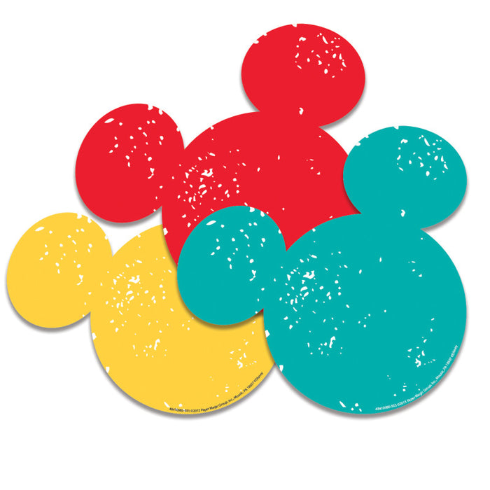 Eureka EU-841008 Mickey Mouse Paper Cut Outs, Pack of 36