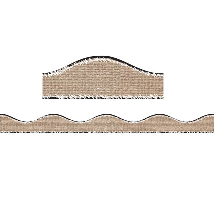 Ashley Productions ASH11408 Magnetic Scallop Border Burlap Scribble, 12'