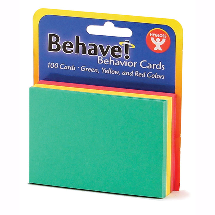 Hygloss HYG43525 Behavior Cards, 3" x 5", Assorted, Pack of 100