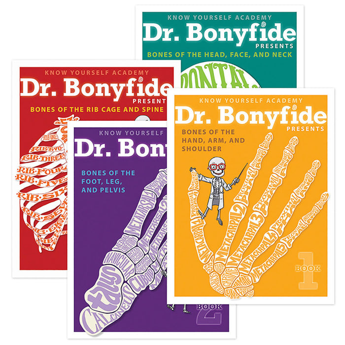 Know Yourself KWYDRB4BB 4 Book Set: Dr. Bonyfide Presents 206 Bones of the Human Body