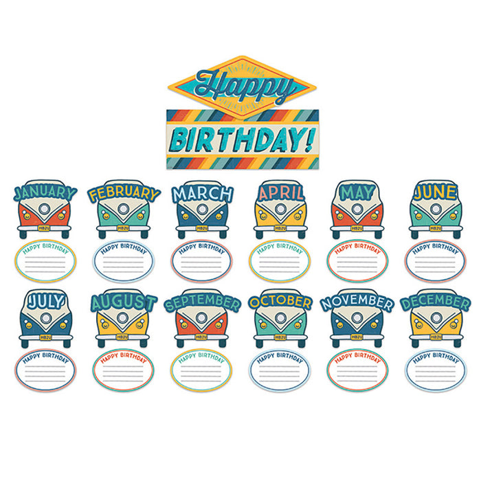 Eureka EU-847808 Adventurer Birthday Mini Bulletin Board Set