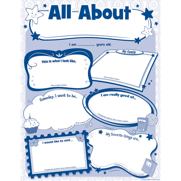 Teacher Created Resources TCR5222 All About Me Poster Pack, Pack of 32