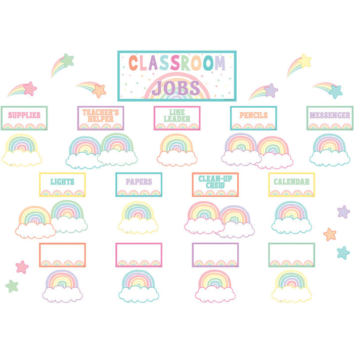 Teacher Created Resources TCR8416 Pastel Pop Classroom Jobs Mini Bulletin Board Set
