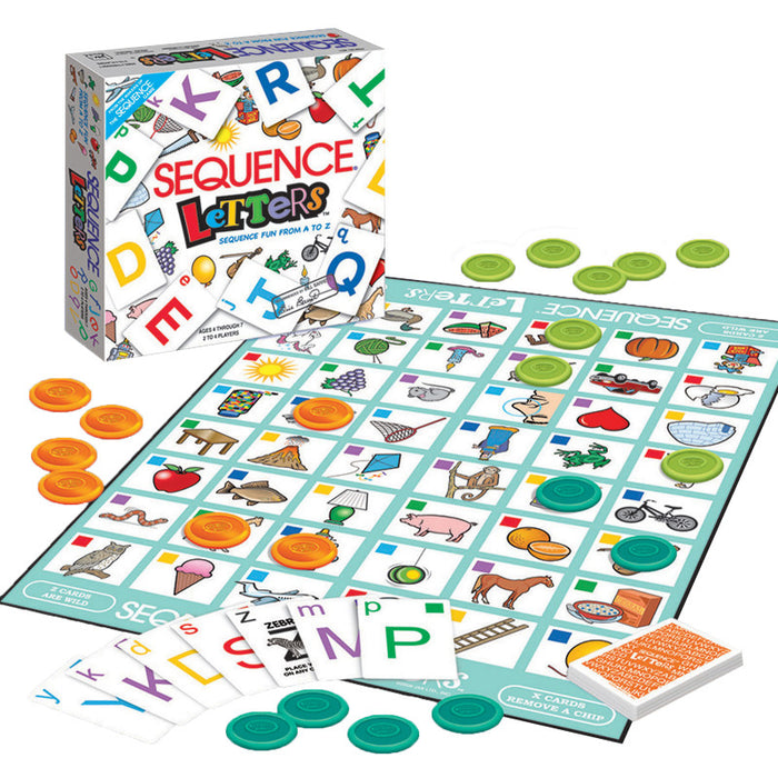 JAX Ltd. JAX8011 Sequence Letters Board Game for Kids