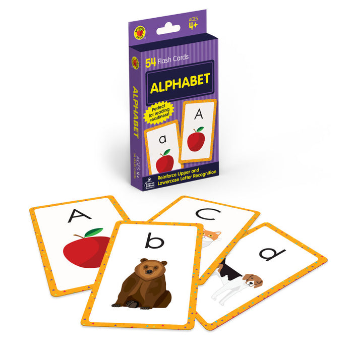 Brighter Child CD-0769646794 Alphabet Flash Cards, Upper and Lowercase Letter Recognition, 54 Cards