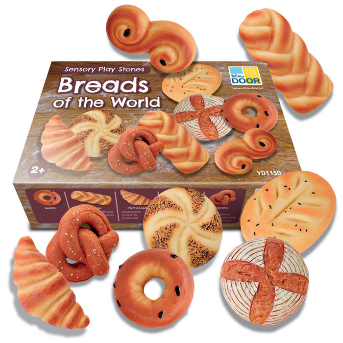 Yellow Door YUS1150 Sensory Play Stones, Breads of the World