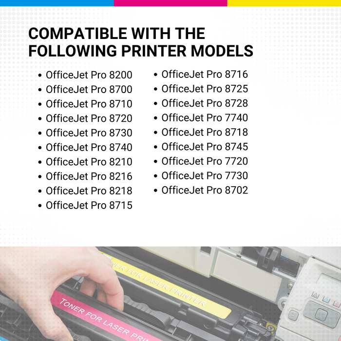CW Outlet & Supplies Compatible L0S67AN 952XL High Yield Yellow Ink HEWLETT-PACKARD