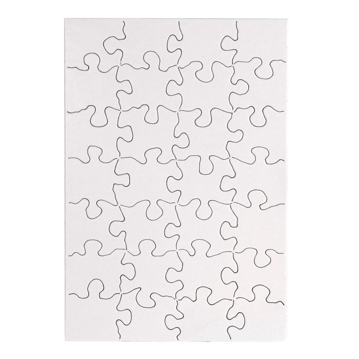 Hygloss HYG96223 Compoz-A-Puzzle, 5 1/2" x 8" Rectangle, 28-Piece, Pack of 24