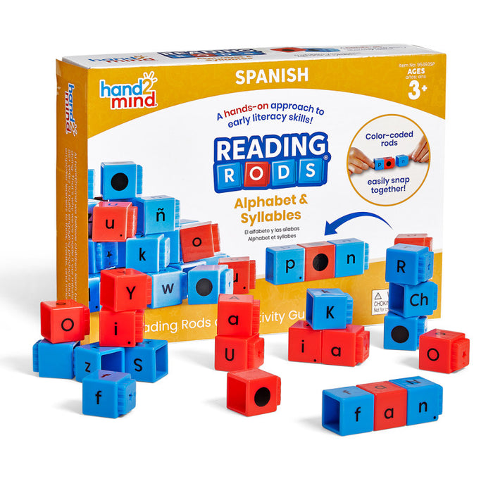 Hand2Mind HTM95393SP Reading Rods in Spanish, Alphabet & Syllables