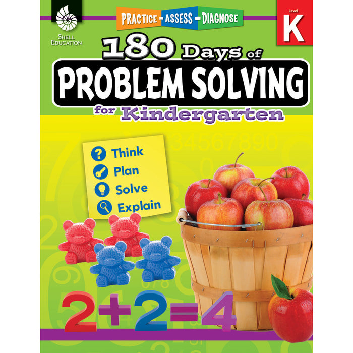 Shell Education SEP51612 180 Days of Problem Solving for Kindergarten