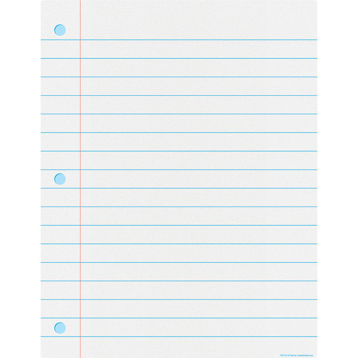 Teacher Created Resources TCR7114 Notebook Paper Write-On/Wipe-Off Chart