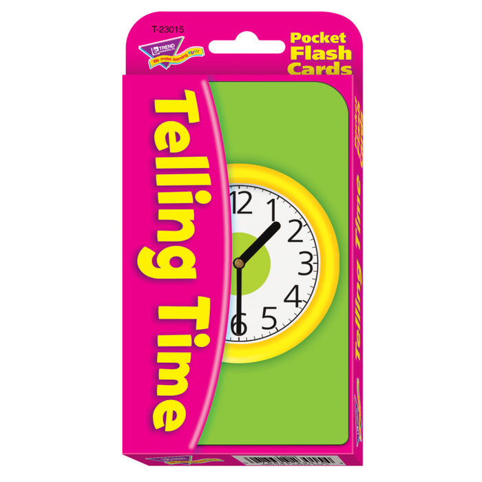 TREND T-23015 Telling Time Pocket Flash Cards