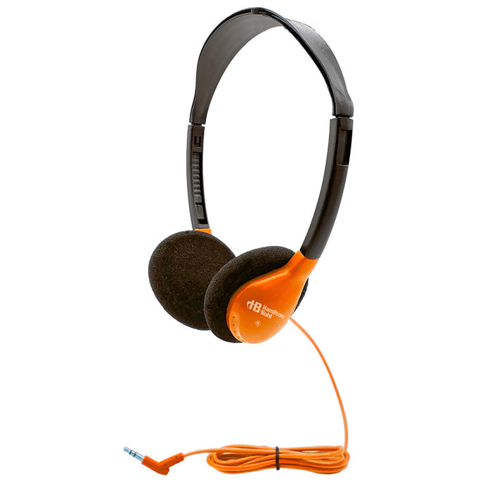 HamiltonBuhl HECHA2ORG Personal On-Ear Stereo Headphone, Orange