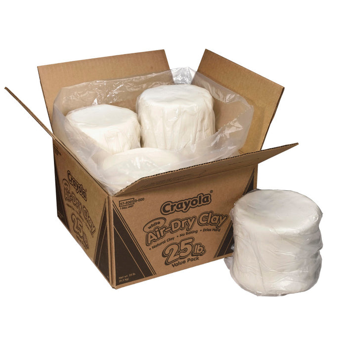 Crayola BIN575001 Air Dry Clay, 25 lbs., White