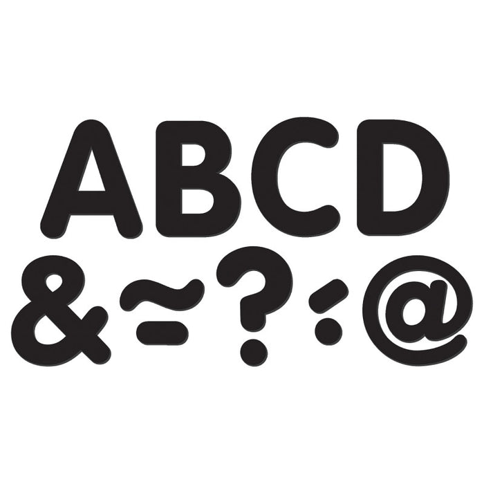 Teacher Created Resources TCR77188 Black Classic 2" Magnetic Letters
