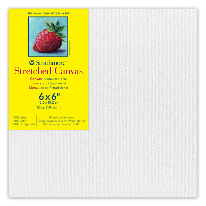 Strathmore STT31306 300 Series Traditional Stretched Canvas, 6x6 inch