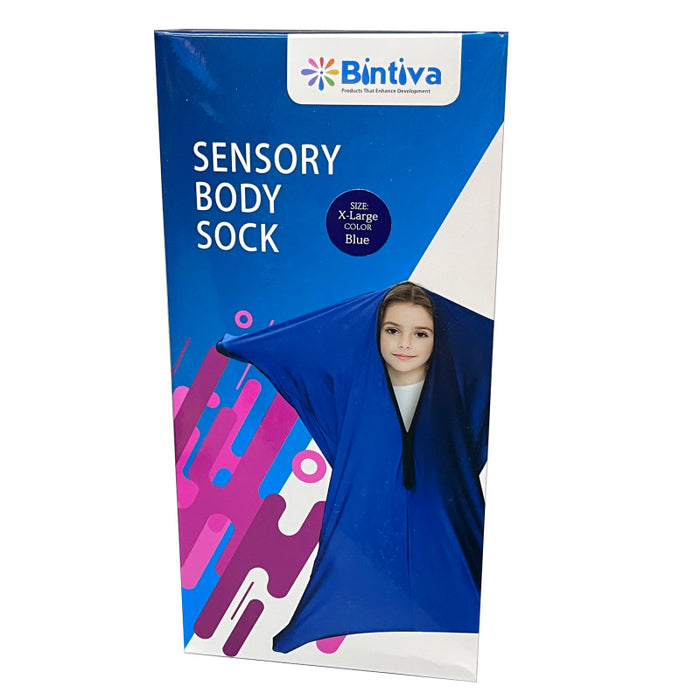 Bintiva BNVSENSOXXLG Sensory Hug Full Body Socks, Extra Large, Blue