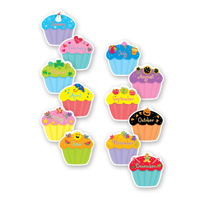 Creative Teaching Press CTP1795 Cupcakes 6" Designer Cut-Outs, Pack of 36