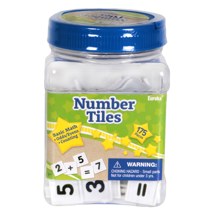 Eureka EU-867430 Tub of Number Tiles Manipulatives