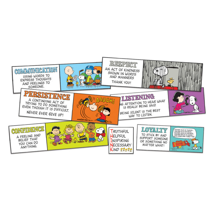 Eureka EU-847618 Peanuts Character Building Mini Bulletin Board Set