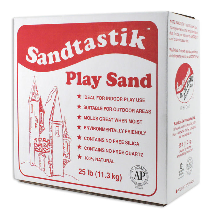 Sandtastik SND025 Sparkling White Play Sand, 25 lb (11.3 kg)