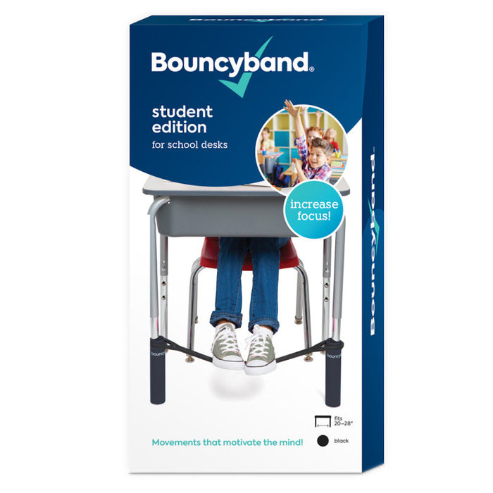 Bouncyband BBABBDBK Chair Band for School Desks, Black