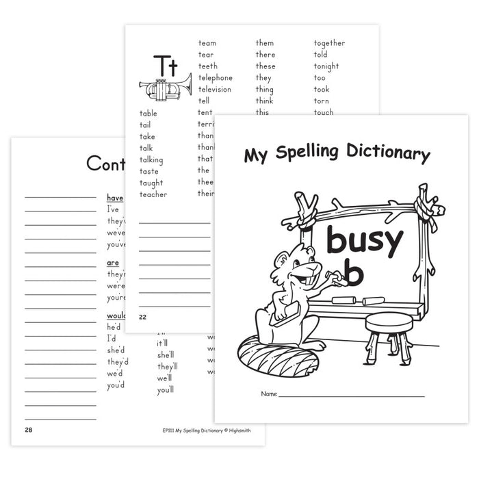 Edupress EP-111 My Own Spelling Dictionary