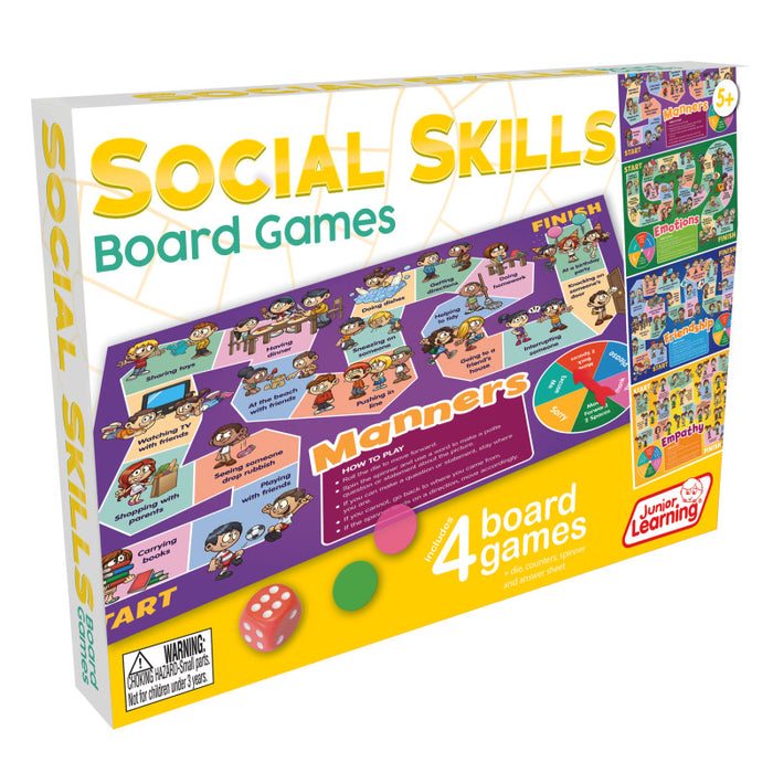 Junior Learning JRL426 4 Social Skills Board Games