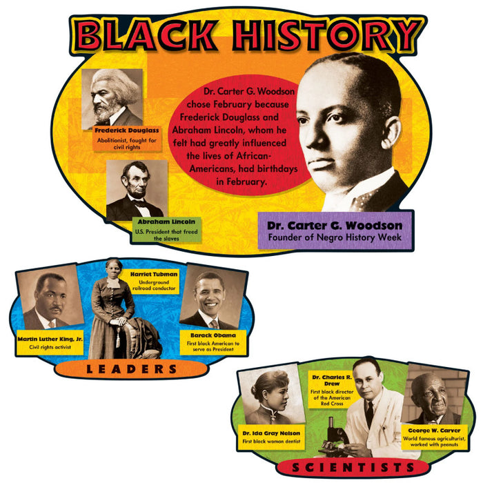 TREND T-8095 Black History Bulletin Board Set