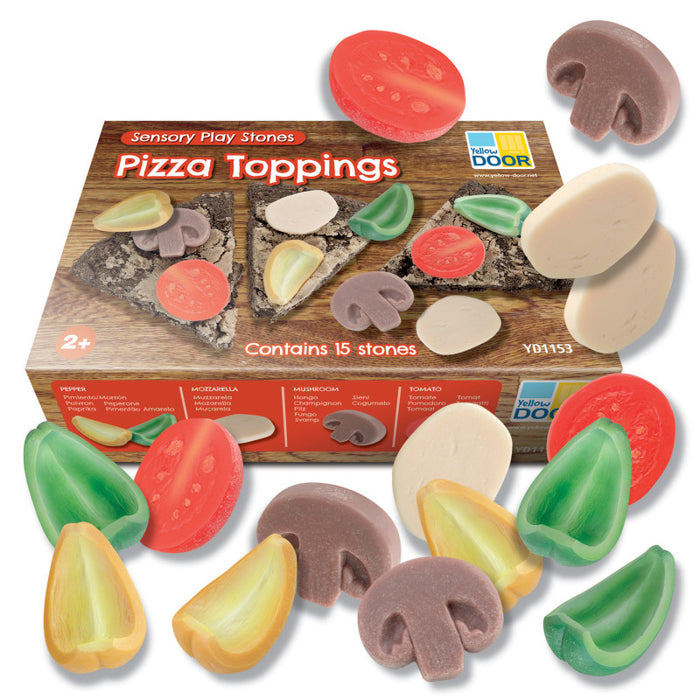 Yellow Door YUS1153 Sensory Play Stones, Pizza Toppings