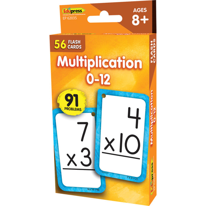 Edupress EP-62035 Multiplication 0-12 Flash Cards